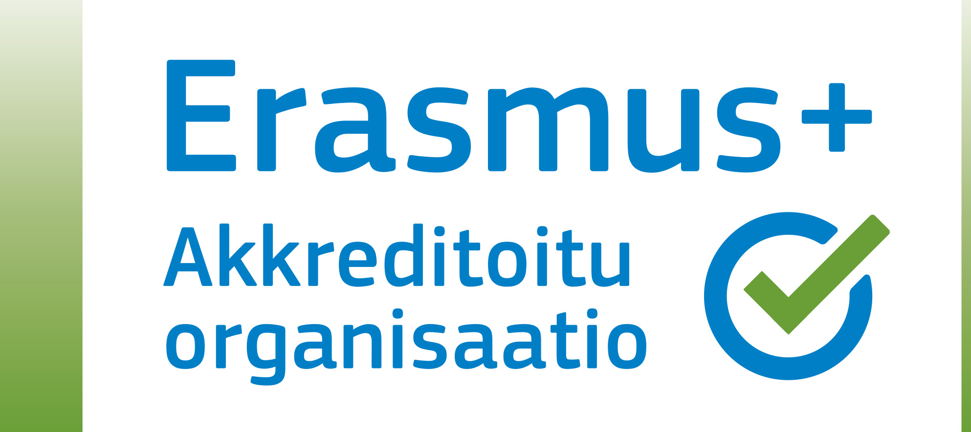 Erasmus+ vihreä -logo