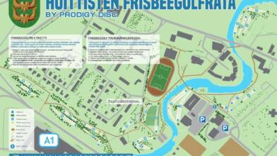 Kuvagalleria Kuva 2/5. Map of the Frisbee golf course